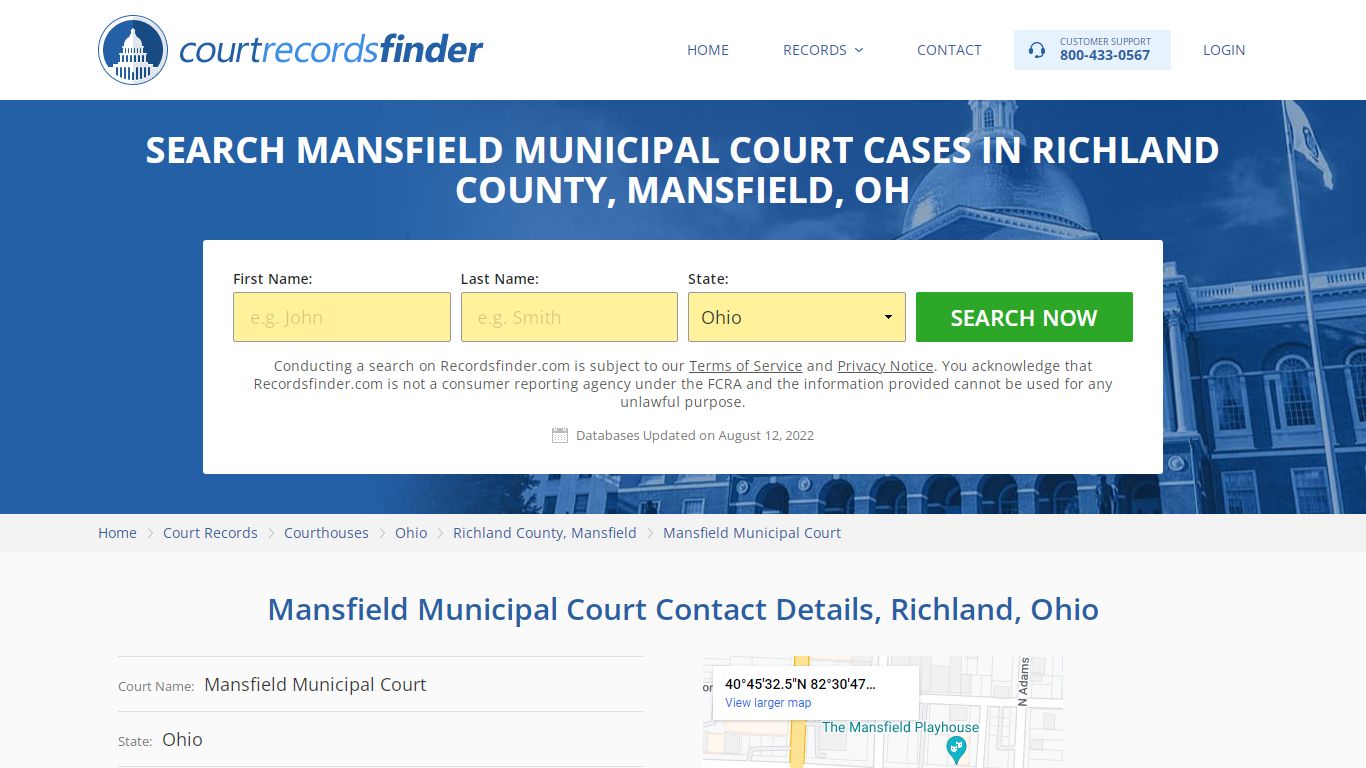 Mansfield Municipal Court Case Search - Richland County ...